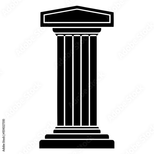  greek-column-doric-style--icon-on-white-background.svg