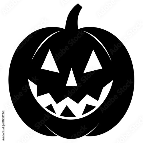 halloween pumpkin isolated on white