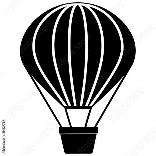 hot air balloon isolated