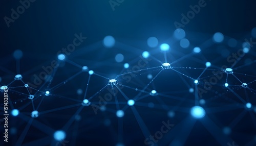 Dynamic network of interconnected nodes, pulsating with digital energy, suggesting innovation, data flow, and technological advancement. A visual symphony of light and connectivity.