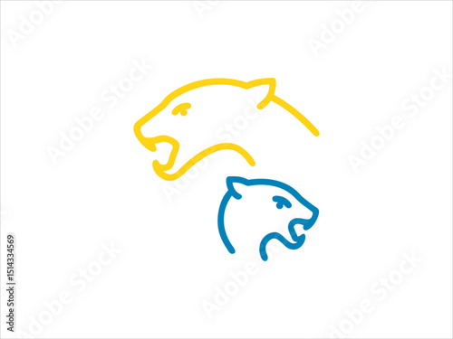 Panther logo design,unique panther logos