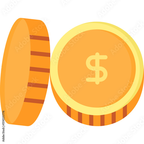 Dollar flat icon