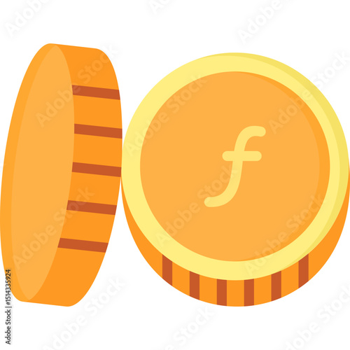 Guilder flat icon
