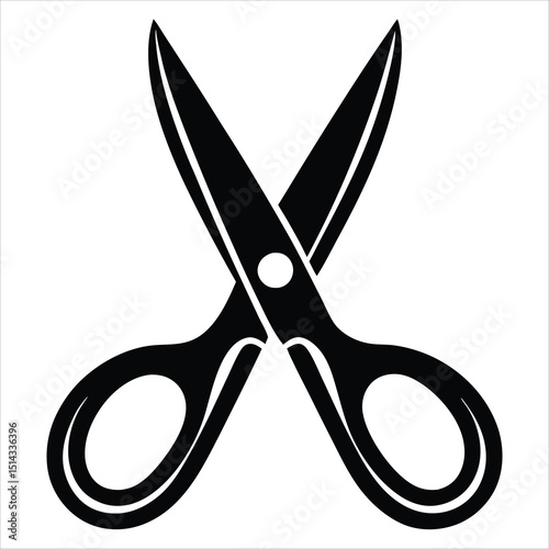 scissor silhouette vector illustration, scissor icon vector, Scissors icon symbol template for graphic and web design collection logo vector illustration, Scissor Icon Outline