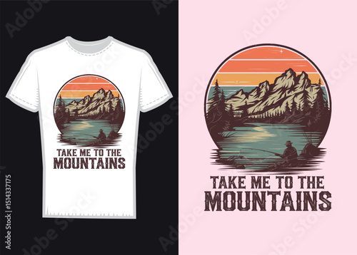 Vector black t-shirt design concept for men's fashion and textile print illustration
