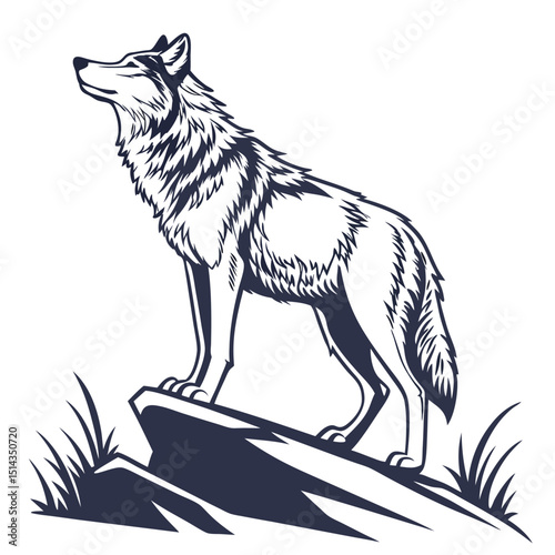 Wolf Wild ancestor of the domestic dog symbolizes loyalty, instinct, and teamwork