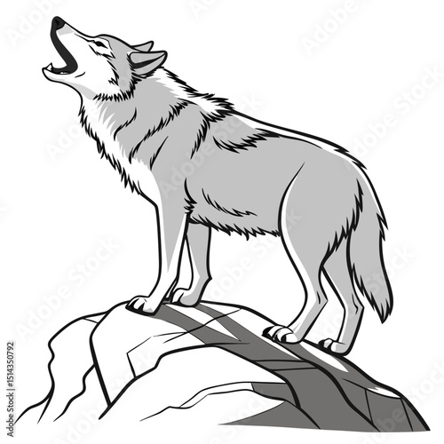 Wolf Wild ancestor of the domestic dog symbolizes loyalty, instinct, and teamwork