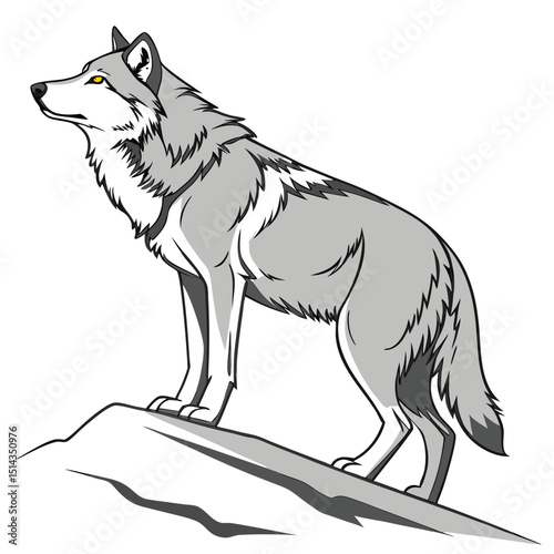 Wolf Wild ancestor of the domestic dog symbolizes loyalty, instinct, and teamwork