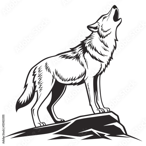 Wolf Wild ancestor of the domestic dog symbolizes loyalty, instinct, and teamwork