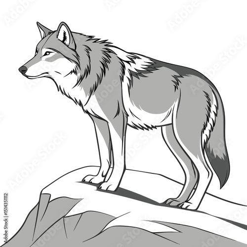 Wolf Wild ancestor of the domestic dog symbolizes loyalty, instinct, and teamwork