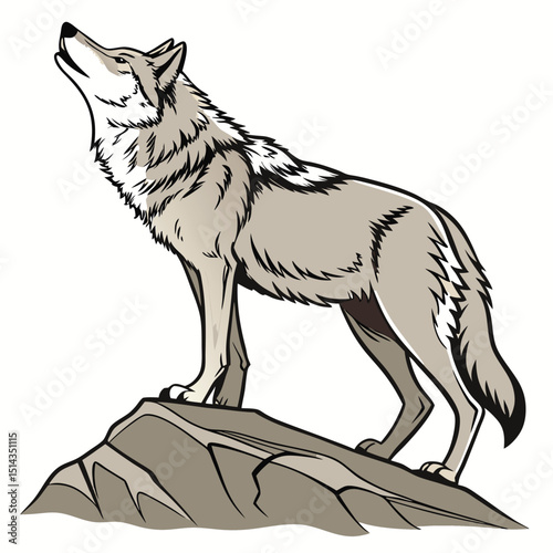 Wolf Wild ancestor of the domestic dog symbolizes loyalty, instinct, and teamwork