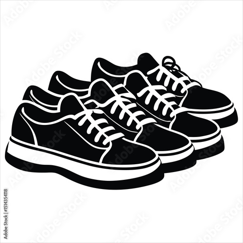 sports cleats silhouette vector illustrator, soccer shoe line art silhouette vector illustration