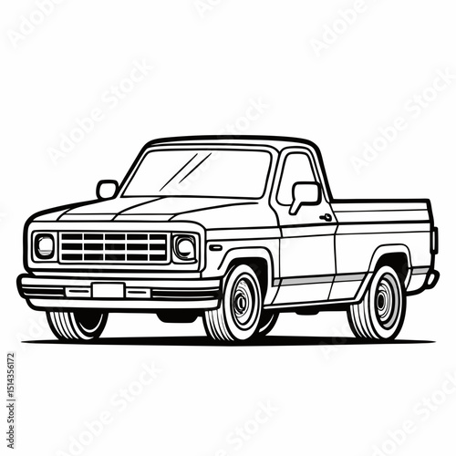 vector cartoon truck