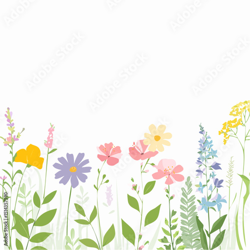 Elegant roses blooming on the right border, perfect for wedding invites, love themes, or Valentine’s Day art.