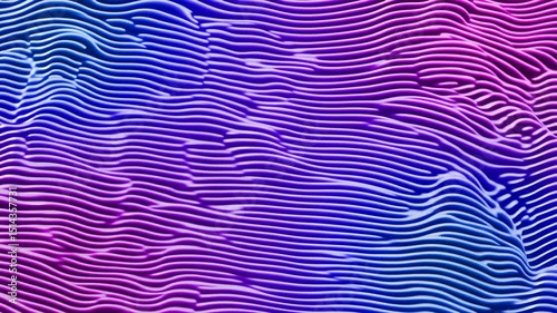 Wavy Lines Background Animation in Blue and Purple
