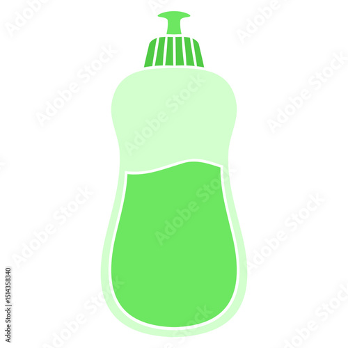 plastic bottle of dishsoap