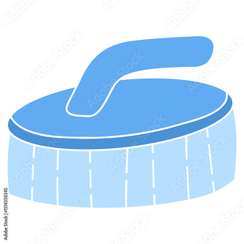 washing brush vector illustration