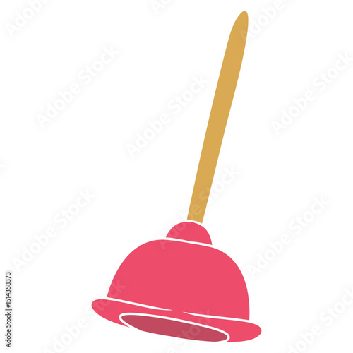 plunger vector illustration