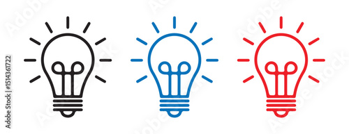 light bulb idea concept vector