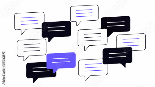 Messaging Concept Illustration for Digital Communication
