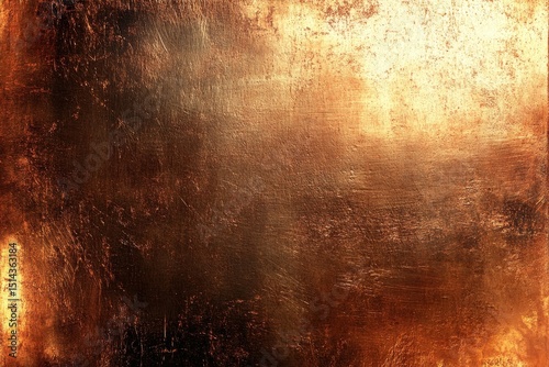Copper texture with fine brush steel,  background illustration