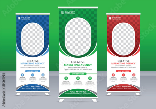 Minimal and Professional Roll-Up Banner Design for Branding