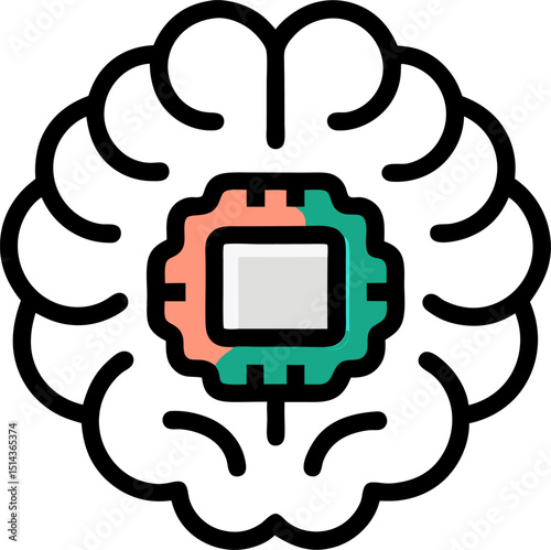 brain with cheap icon  vector illustration