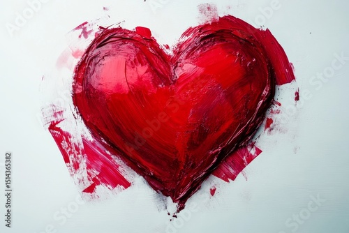 red heart icon, love symbol, clip art, png illustration