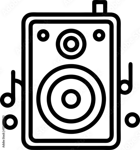 speaker icon vector illustration