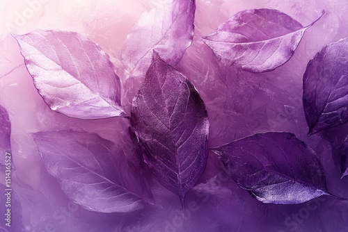 Lavender, soft purple foil leaf texture background with glass effect,  illustration for web use and digital art
