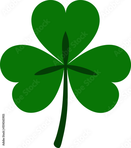 three leaf clover isolated