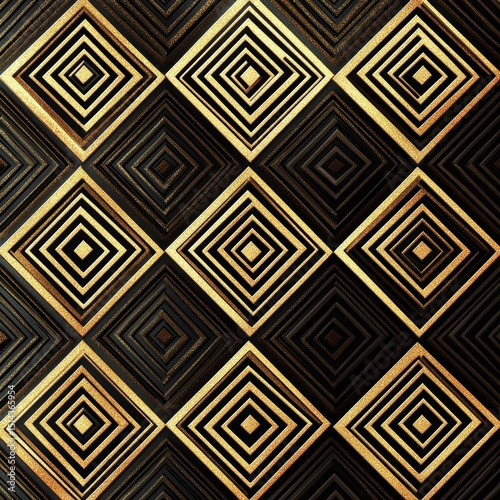 Seamless luxury gold diamond pattern square rhombus with striped lines background for wallpaper, card, print,  illustration