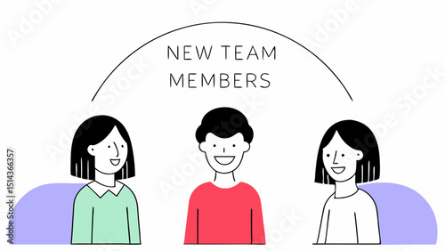 New Team Members Collaboration Illustration