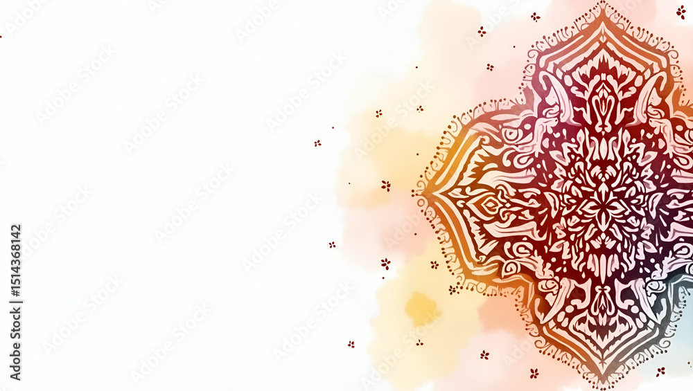 Obraz premium Vibrant Mexican Art Patterns: Intricate Textures & Traditional Motifs Celebrating Cultural Heritage - Perfect for Stock Photography with Left Space