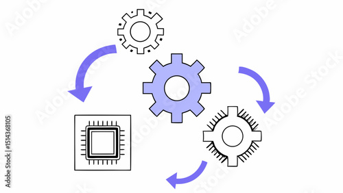 Seamless Operating System Upgrade Concept Illustration