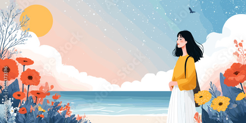 water, sea, beach, kayak, boat, sport, summer, canoe, people, vacation, ocean, fun, vector, travel, illustration, boy, woman, leisure, cartoon, holiday, nature, ski, sky, lake, fishing, chair, sand, c