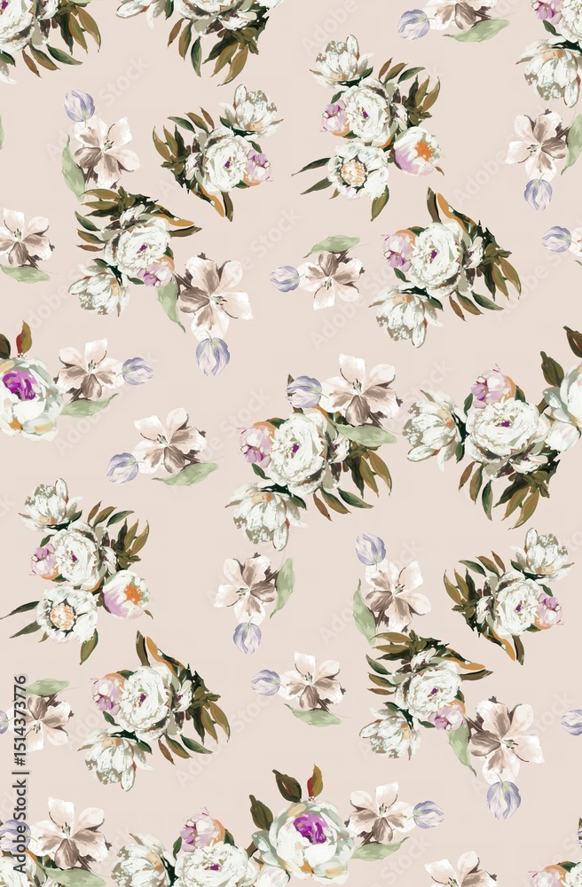 Fototapeta premium beautifull idea for textile fabric