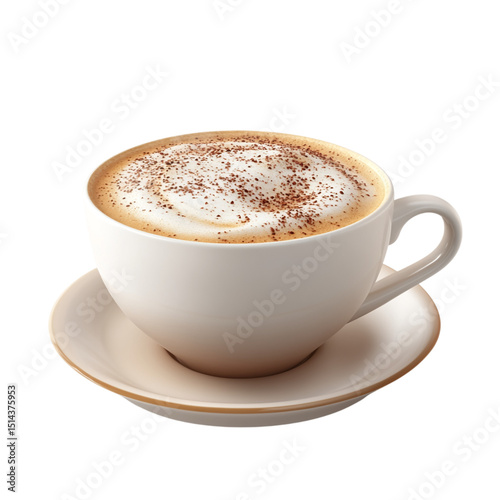 White Ceramic Coffee Cup Mug Hot Drink Beverage Kitchen Cafe Tableware Morning Transparent Background

