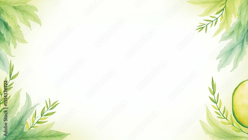 Clean Energy and Green Technology Border Frame with Copy Space for World Environment Day Innovation Concept