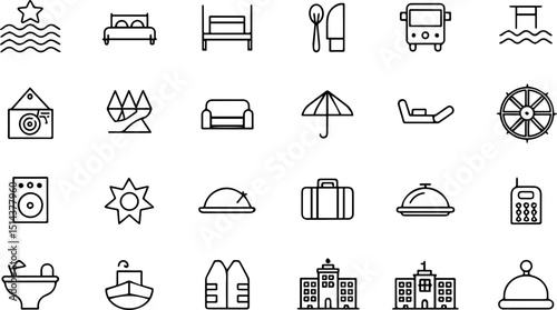 hotel set of web icons in line style  hotel and va (1).eps