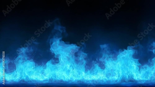 vivid neon blue flame intensely bright 4K Videos