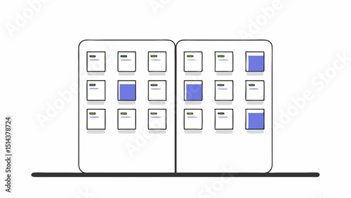 Scrum Method Concept Illustration for Agile Project Management