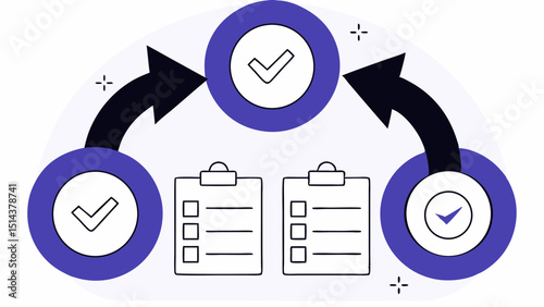 Scrum Method Concept Illustration