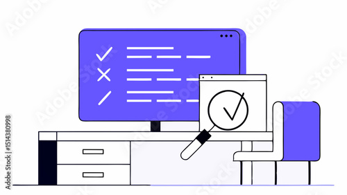 Software Code Testing Concept Illustration