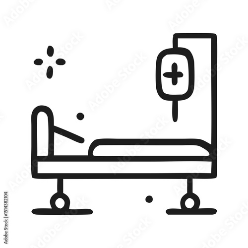 patient bed icon