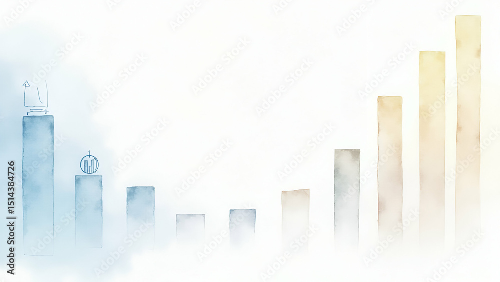 Fototapeta premium Modern Digital Lending Wallpaper: Secure Online Financing with Numeric Icons & Graphs, Perfect for Corporate Messaging in Fintech