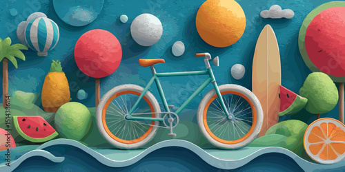 summer clipart, summer banner, summer, summer poster, cute summer, summer silhouette, beach banner, beach poster, water, sea, beach, kayak, boat, sport, summer, canoe, people, vacation, ocean, fun, ve