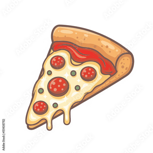 Slice of Pizza Illustration