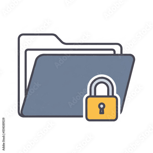 Folder with Lock Icon