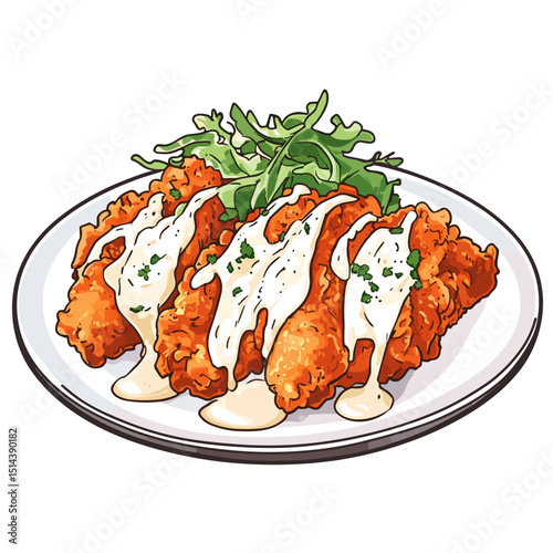 Chicken Nanban with Creamy Tartar Sauce